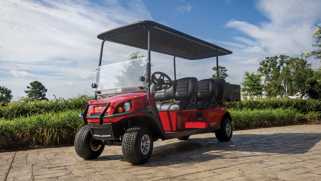 Red Cushman Shuttle 4